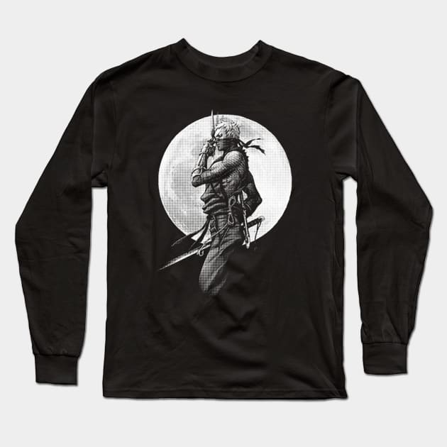 Tenchu Silhouette Long Sleeve T-Shirt by umarerikstore